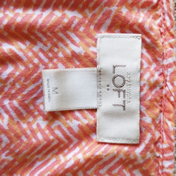 LOFT dress size M sleeveless tie front neckline - Picture 4 of 4